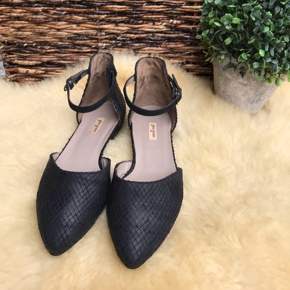 PAUL GREEN Leather snake design Flats size EUR 7 US 9.5 gently used - Picture 8 of 15